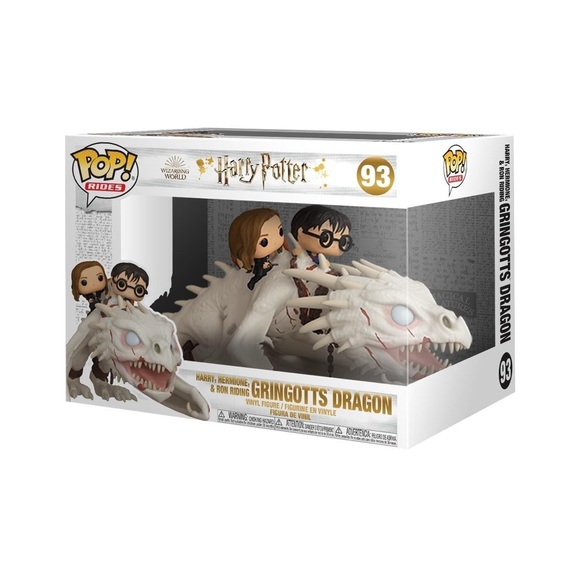 Funko Pop | Harry Potter Harry Hermione & Ron Riding Gringots Dragon - Picture 1 of 6